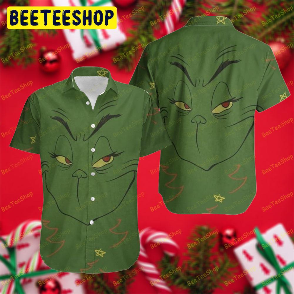 Funny Face Of Grinch Trending Hawaii Shirt Funny Face Of Grinch Trending Hawaii Shirt