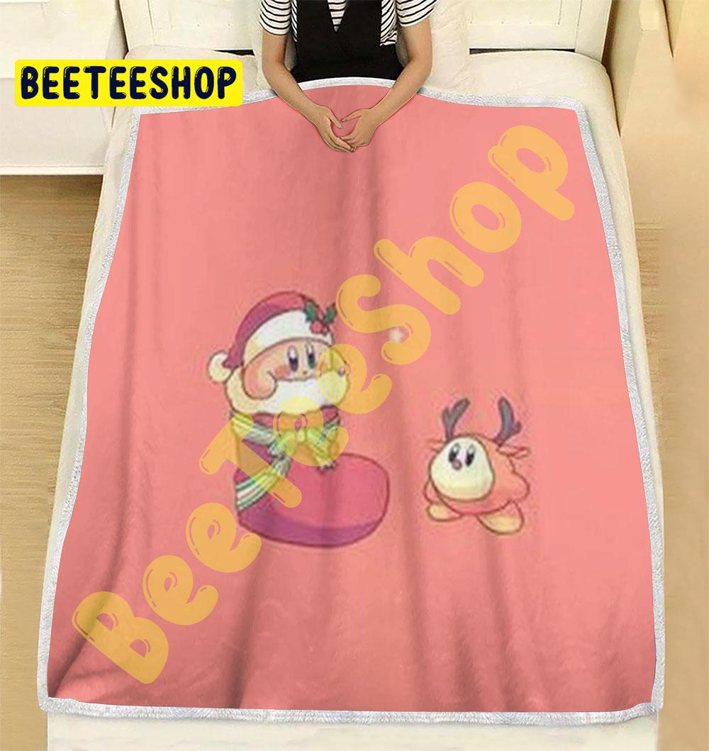 Funny Kirby Christmas 01 Trending Blanket Funny Kirby Christmas 01 Trending Blanket