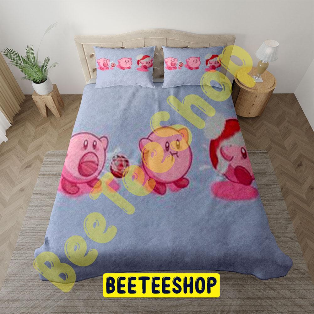 Funny Kirby Christmas 02 Trending Bedding Set Funny Kirby Christmas 02 Trending Bedding Set