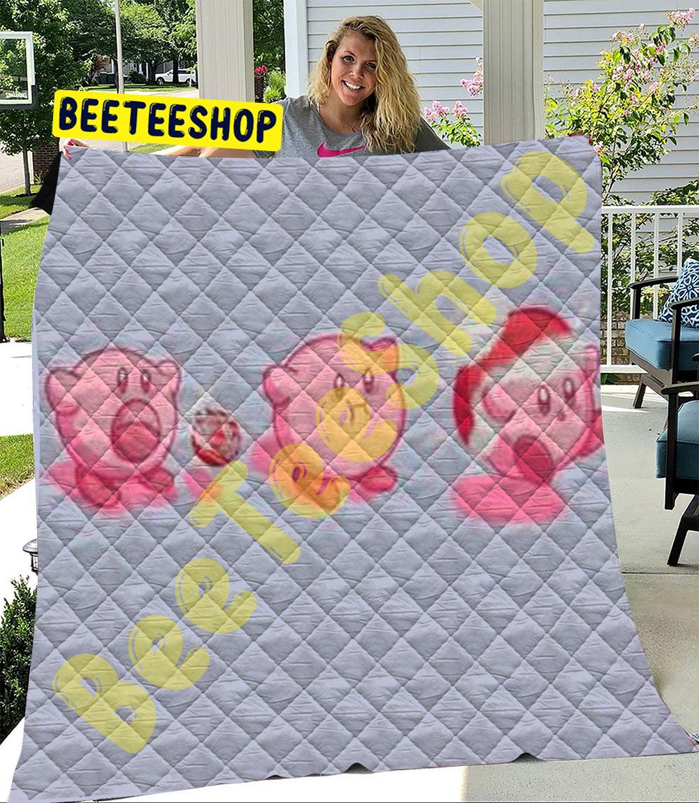 Funny Kirby Christmas 02 Trending Quilt Funny Kirby Christmas 02 Trending Quilt