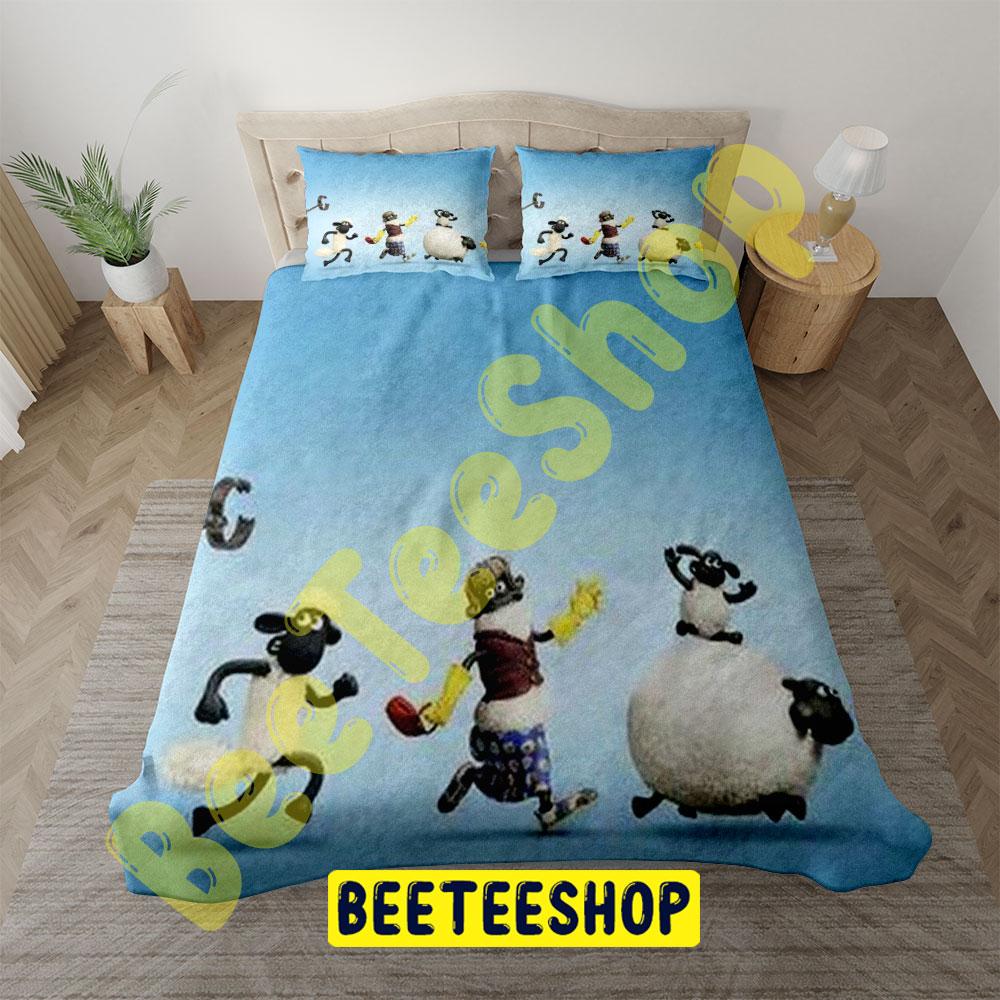 Funny Shaun The Sheep The Flight Before Christmas 04 Trending Bedding Set Funny Shaun The Sheep The Flight Before Christmas 04 Trending Bedding Set