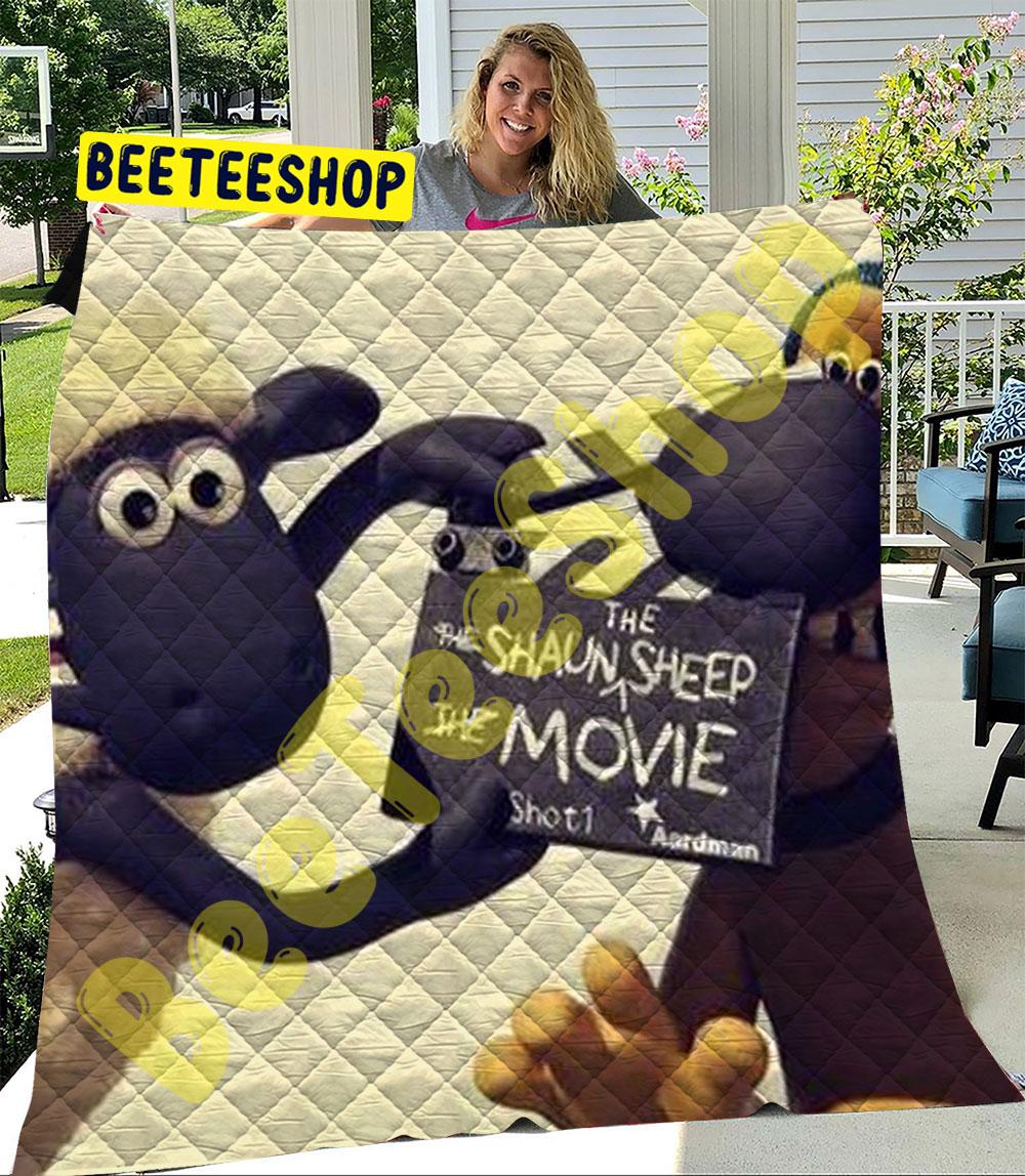 Funny Shaun The Sheep The Flight Before Christmas 08 Trending Quilt Funny Shaun The Sheep The Flight Before Christmas 08 Trending Quilt
