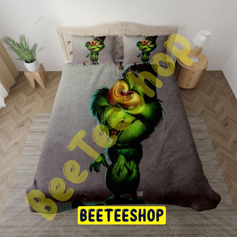 Grinch Monster Trending Bedding Set Grinch Monster Trending Bedding Set