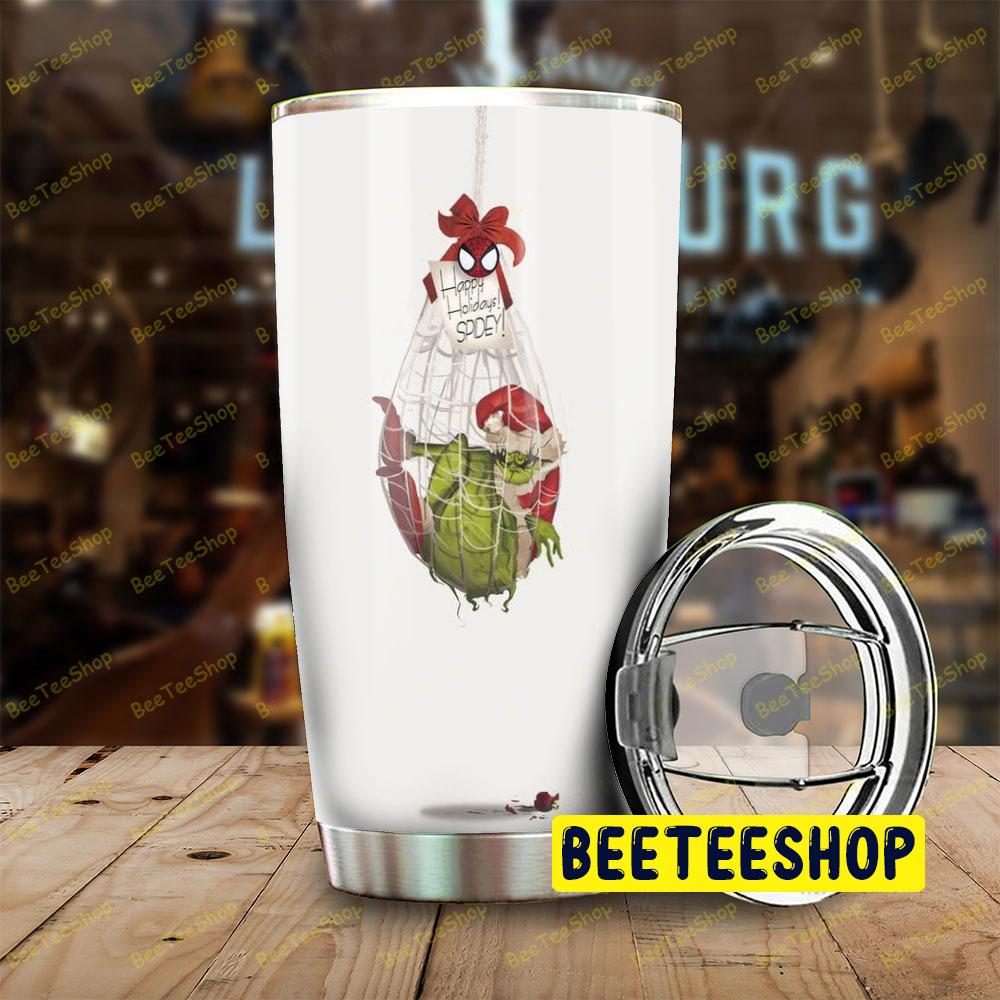 Happy Holiday Spidey Grinch Trending Tumbler Happy Holiday Spidey Grinch Trending Tumbler