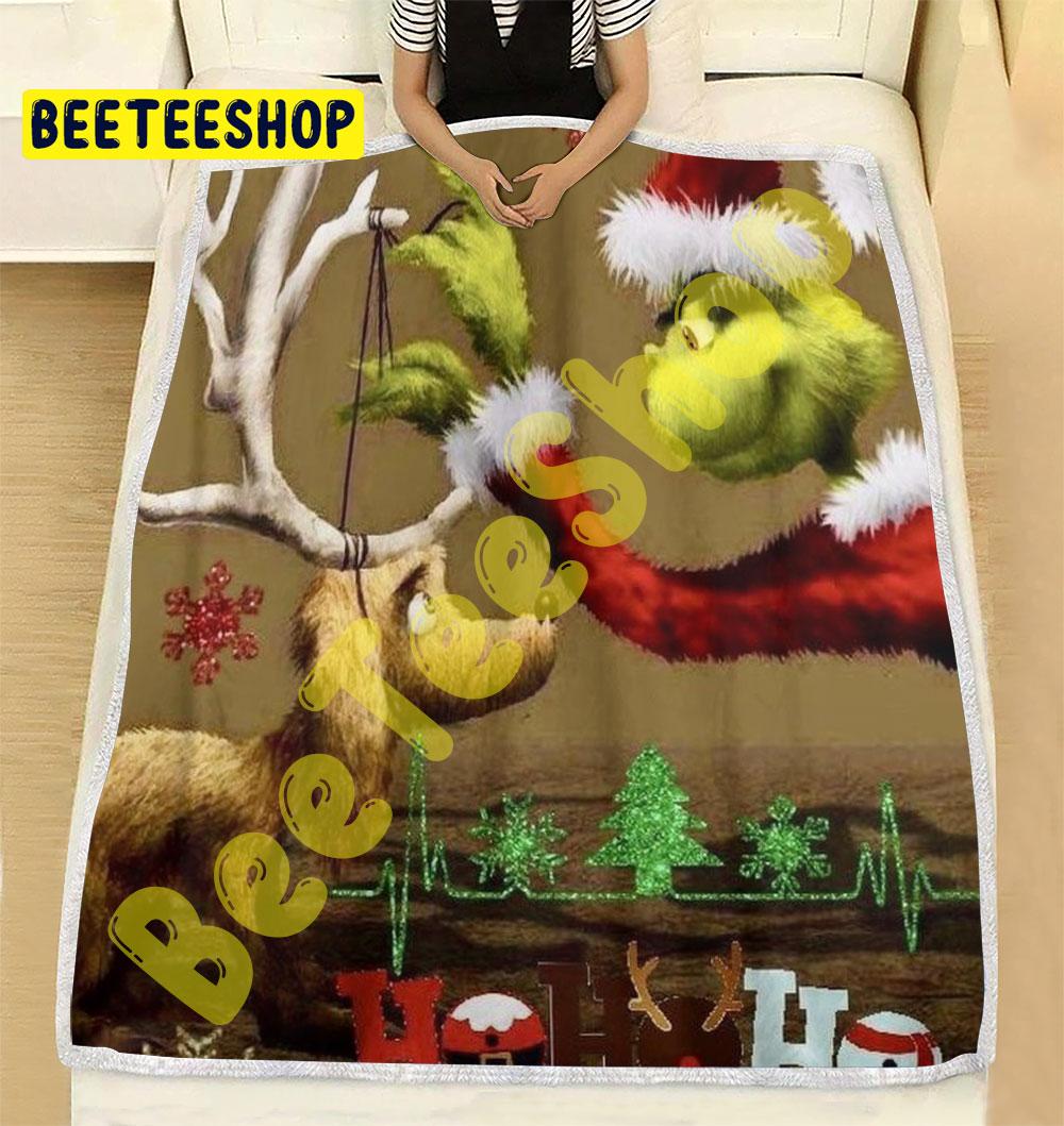 Hohoho Max And Grinch Trending Blanket Hohoho Max And Grinch Trending Blanket