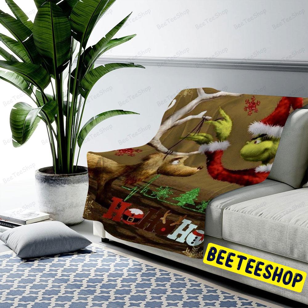 Hohoho Max And Grinch Trending US Cozy Blanket Hohoho Max And Grinch Trending US Cozy Blanket