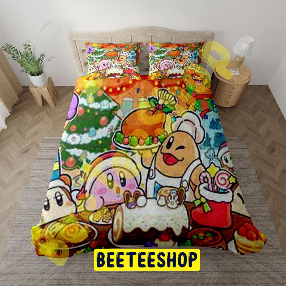 Kirby Christmas 02 Trending Bedding Set Kirby Christmas 02 Trending Bedding Set