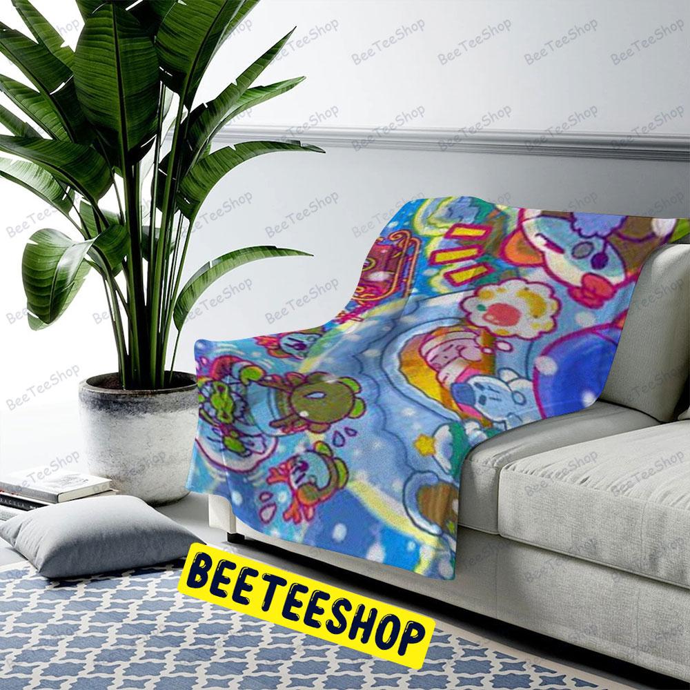 Kirby Christmas 03 Trending US Cozy Blanket Kirby Christmas 03 Trending US Cozy Blanket