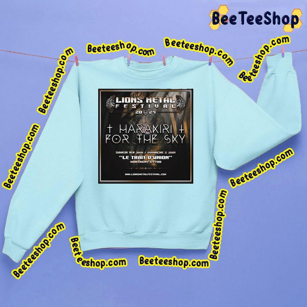 Lions Metal Festival 2024 Harakiri For The Sky Trending Unisex Sweatshirt Lions Metal Festival 2024 Harakiri For The Sky Trending Unisex Sweatshirt
