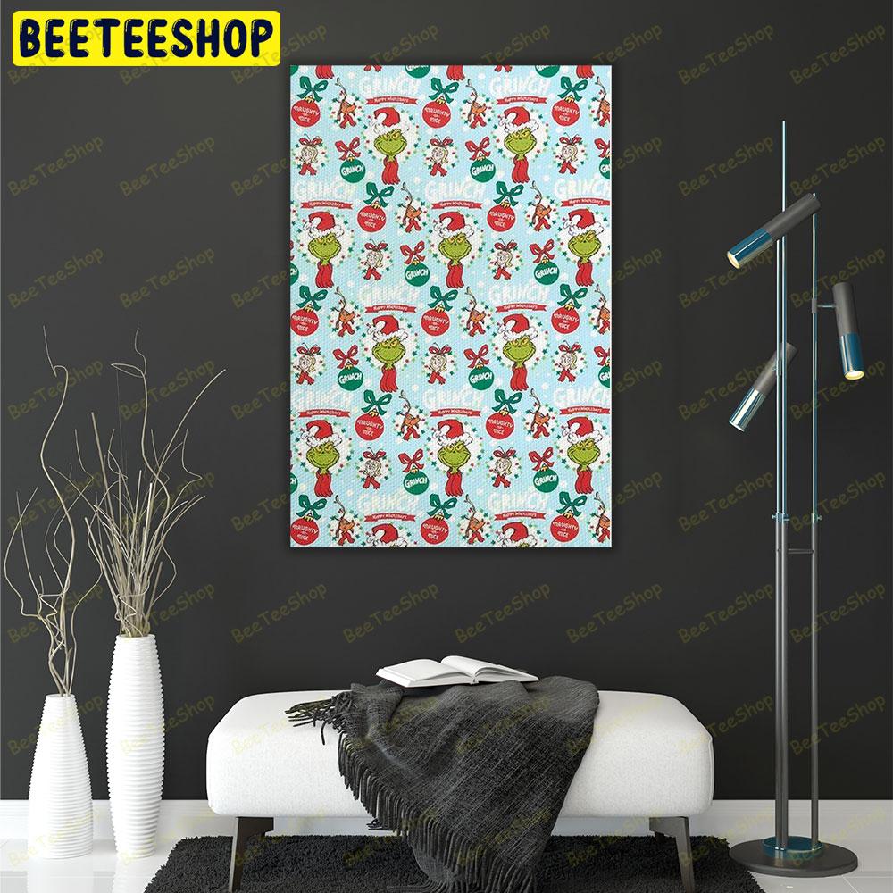 Merry Xmas Grinch Trending US Portrait Canvas Merry Xmas Grinch Trending US Portrait Canvas