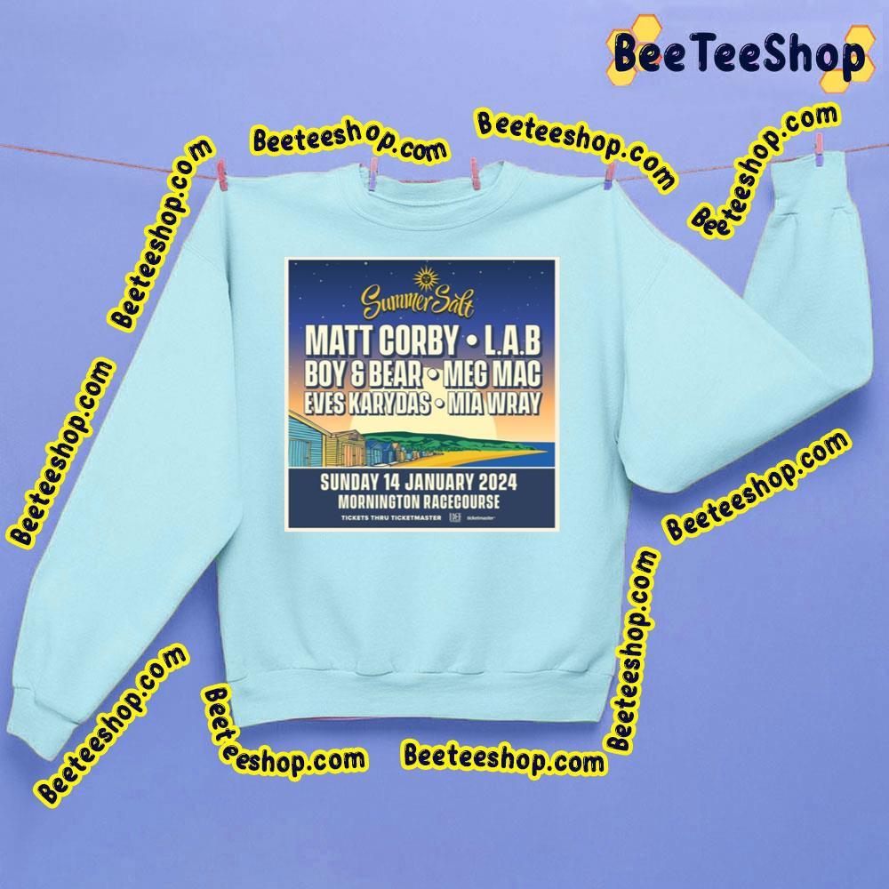 Summersalt Matt Corby, L.A.B, Meg Mac, Eves Karydas And Mia Wray Jan 2024 Trending Unisex Sweatshirt Summersalt Matt Corby, L.A.B, Meg Mac, Eves Karydas And Mia Wray Jan 2024 Trending Unisex Sweatshirt
