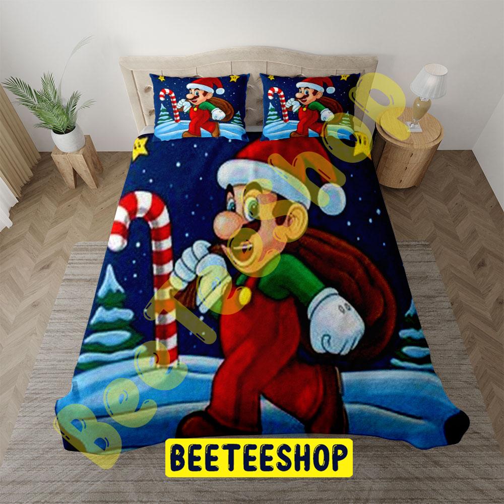 Super Mario Christmas 01 Trending Bedding Set Super Mario Christmas 01 Trending Bedding Set