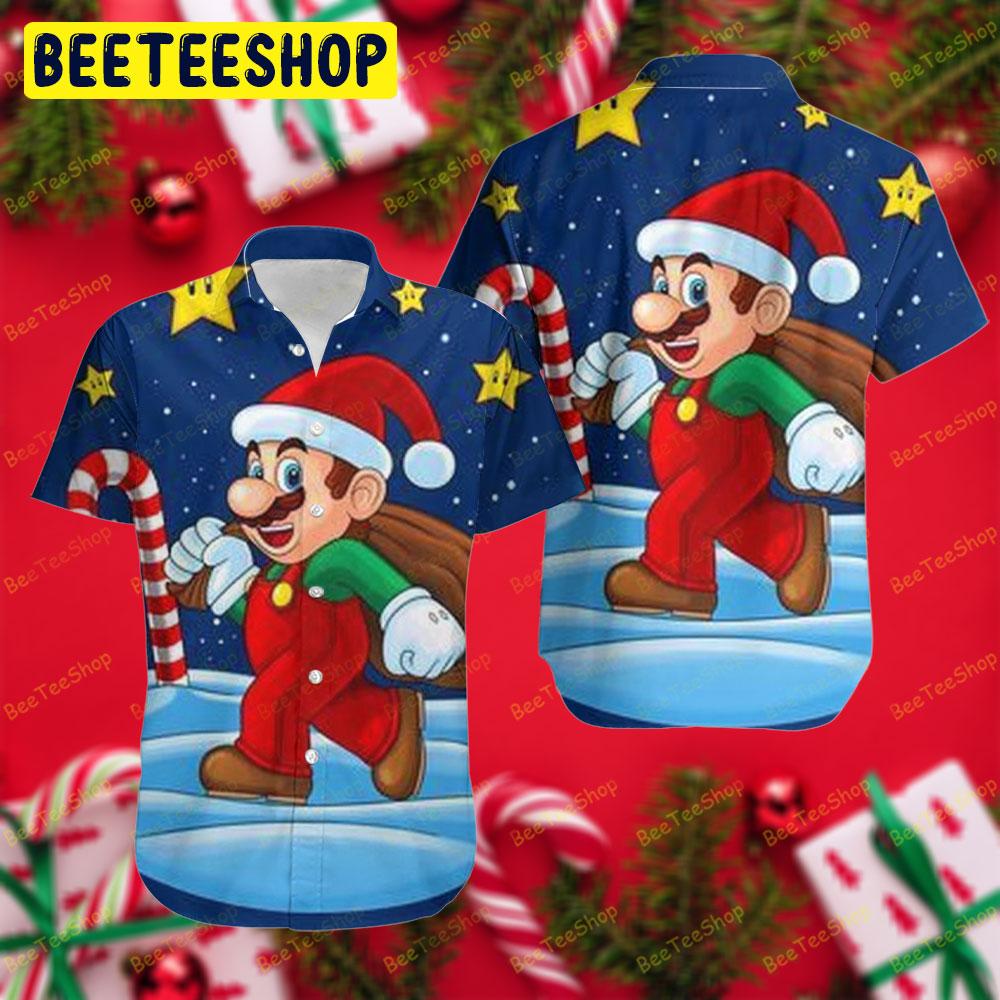 Super Mario Christmas 01 Trending Hawaii Shirt Super Mario Christmas 01 Trending Hawaii Shirt