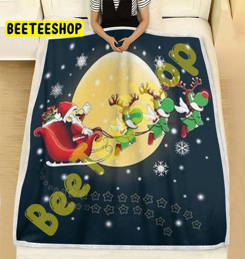 Super Mario Christmas 06 Trending Blanket Super Mario Christmas 06 Trending Blanket