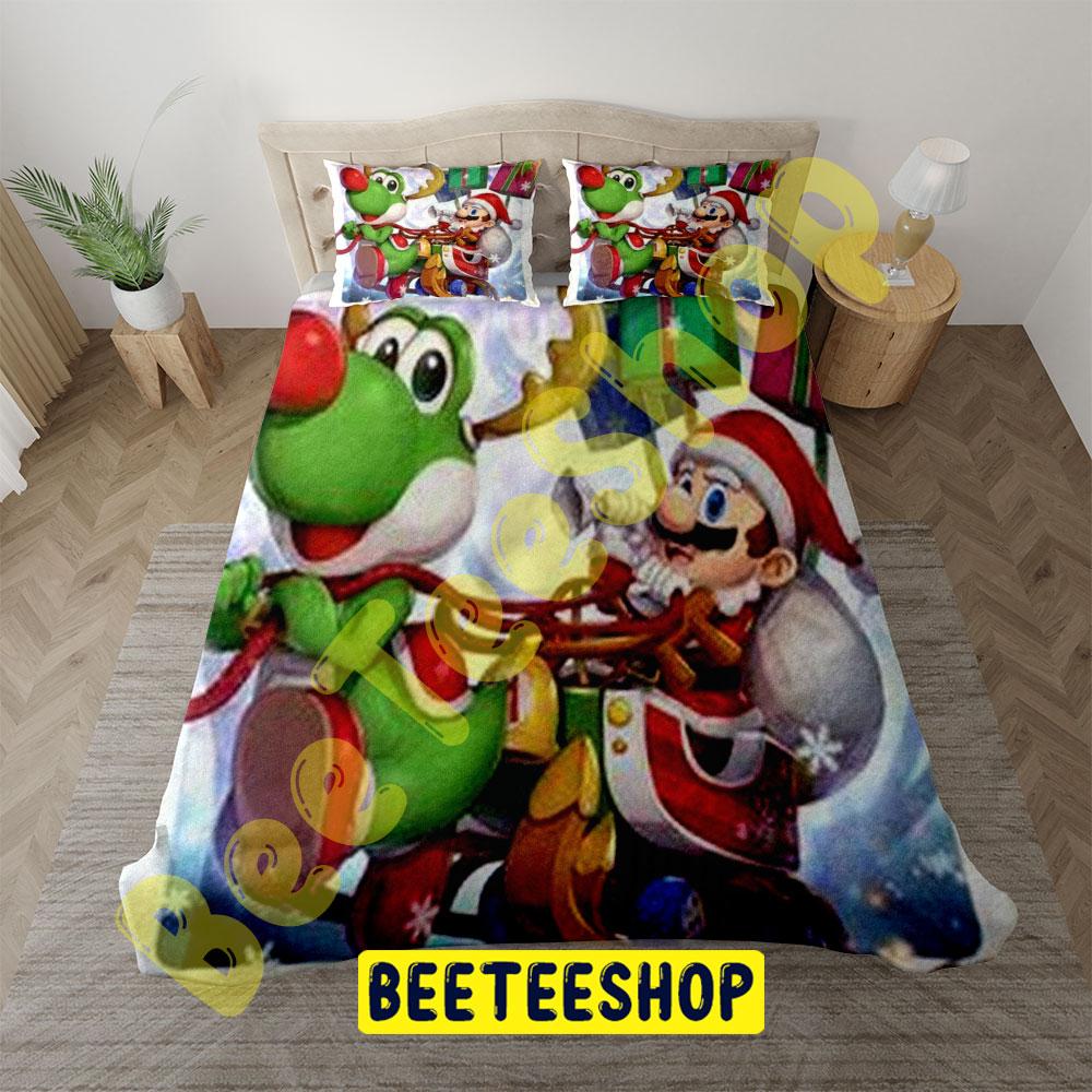 Super Mario Christmas 12 Trending Bedding Set Super Mario Christmas 12 Trending Bedding Set