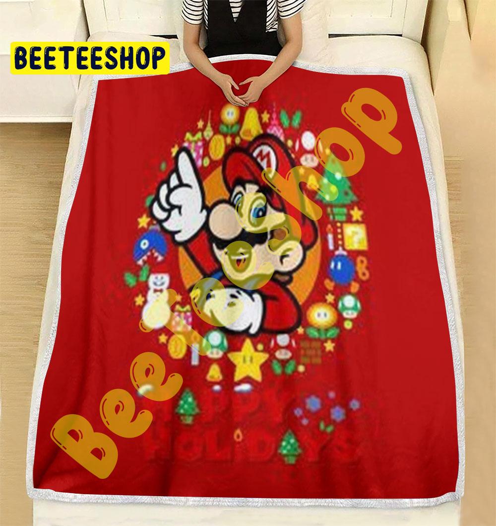 Super Mario Christmas 18 Trending Blanket Super Mario Christmas 18 Trending Blanket