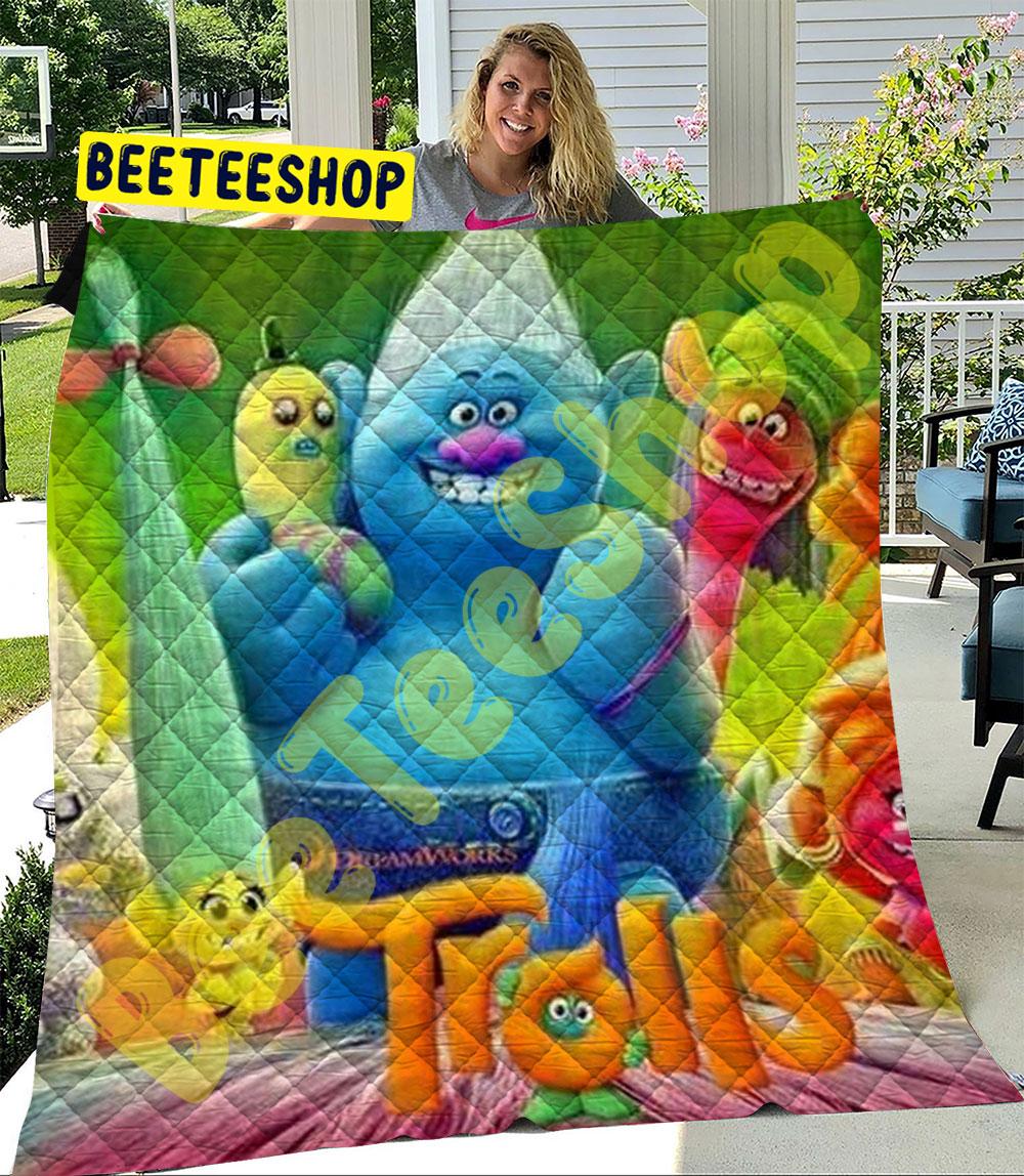 Trolls Holiday 24 Trending Quilt Trolls Holiday 24 Trending Quilt