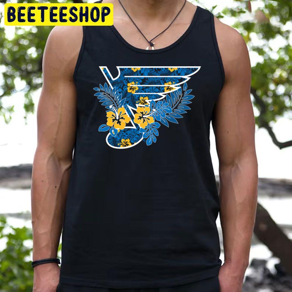 Hawaiian Blue Note St Louis Blues Hockey Unisex T-Shirt Hawaiian Blue Note St Louis Blues Hockey Unisex T-Shirt