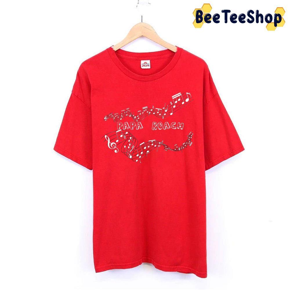 Musical Notes Papa Roach Unisex T-Shirt Musical Notes Papa Roach Unisex T-Shirt