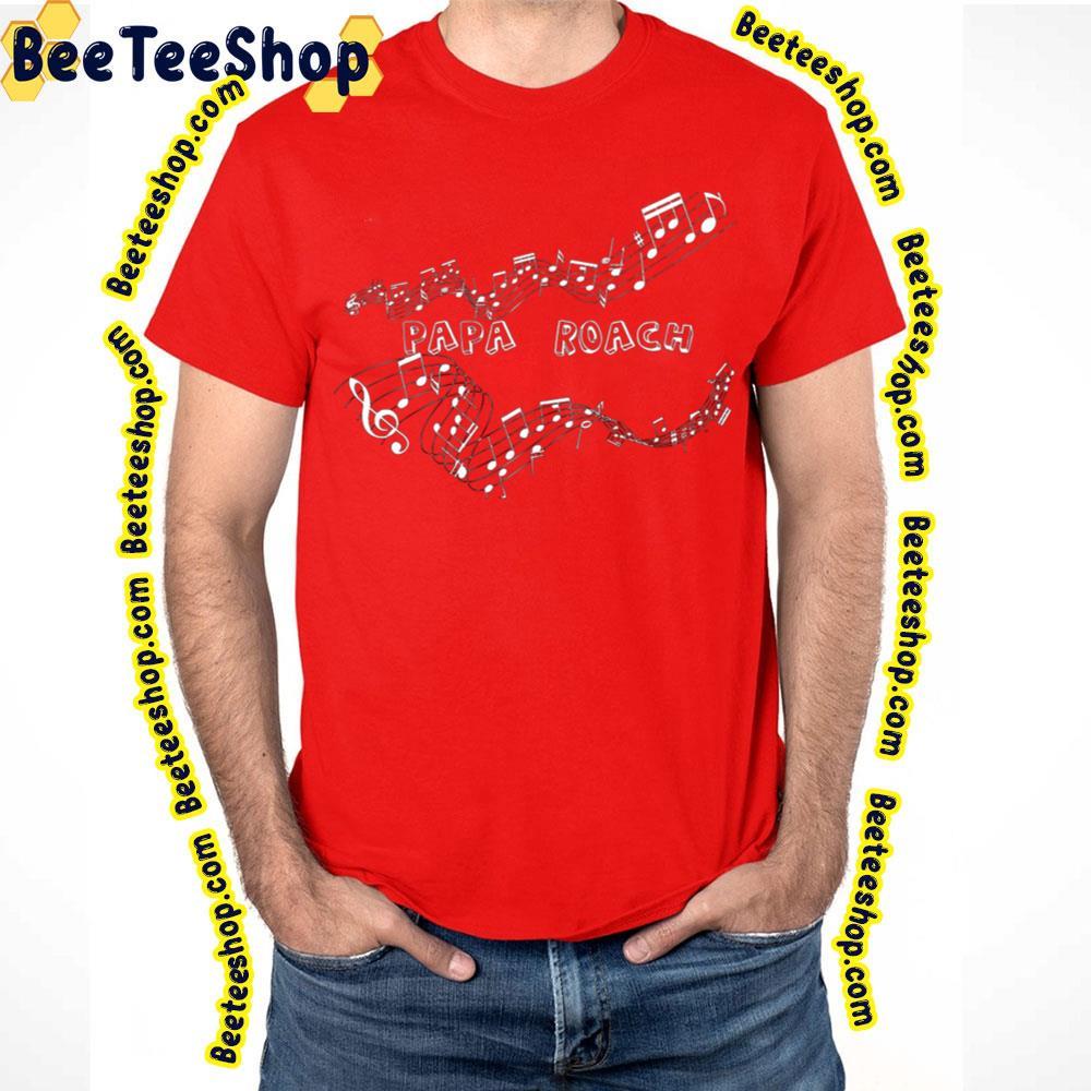 Musical Notes Papa Roach Unisex T-Shirt Musical Notes Papa Roach Unisex T-Shirt