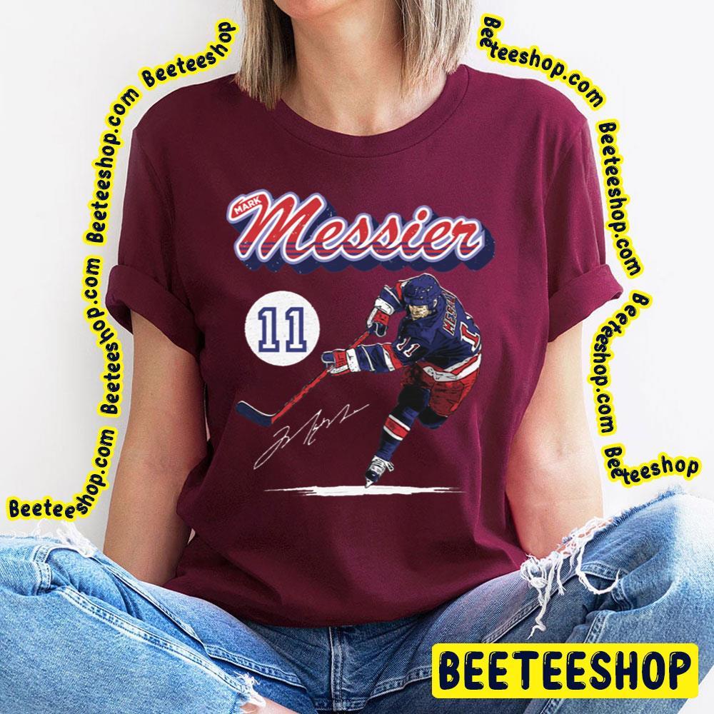Retro Script Mark Messier Hockey Unisex T-Shirt Retro Script Mark Messier Hockey Unisex T-Shirt