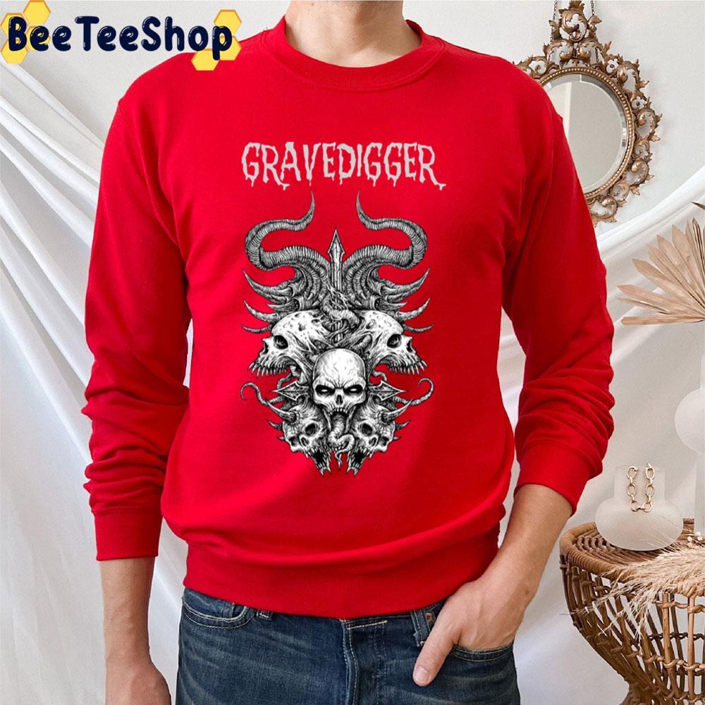 Skull Play Grave Digger Beeteeshop Trending Unisex T-Shirt Skull Play Grave Digger Beeteeshop Trending Unisex T-Shirt