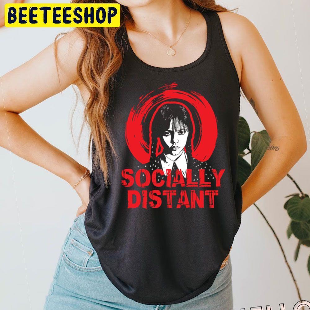 Socially Distant Wednesday Halloween Unisex T-Shirt Socially Distant Wednesday Halloween Unisex T-Shirt
