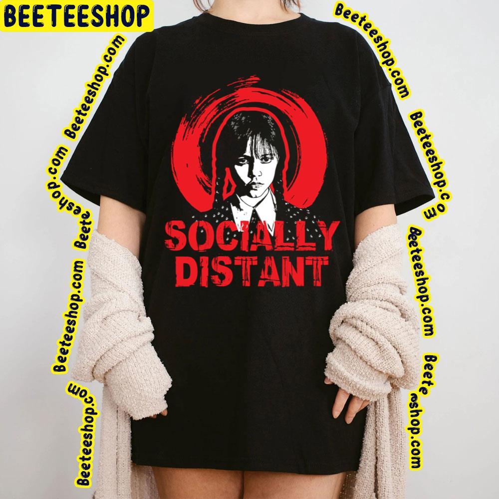 Socially Distant Wednesday Halloween Unisex T-Shirt Socially Distant Wednesday Halloween Unisex T-Shirt