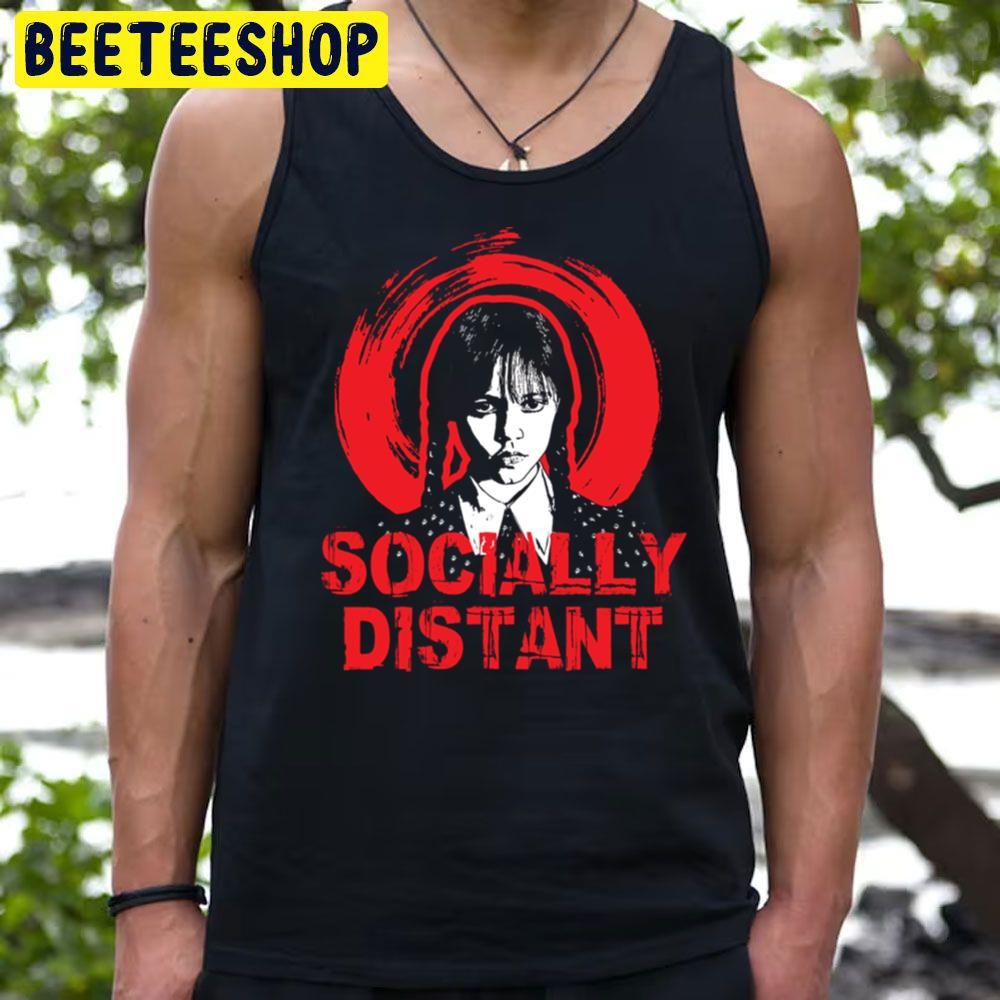 Socially Distant Wednesday Halloween Unisex T-Shirt Socially Distant Wednesday Halloween Unisex T-Shirt
