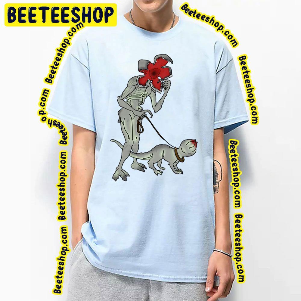 Stranger Things Demogorgan Walking His Demodog Beeteeshop Trending Unisex T-Shirt Stranger Things Demogorgan Walking His Demodog Beeteeshop Trending Unisex T-Shirt
