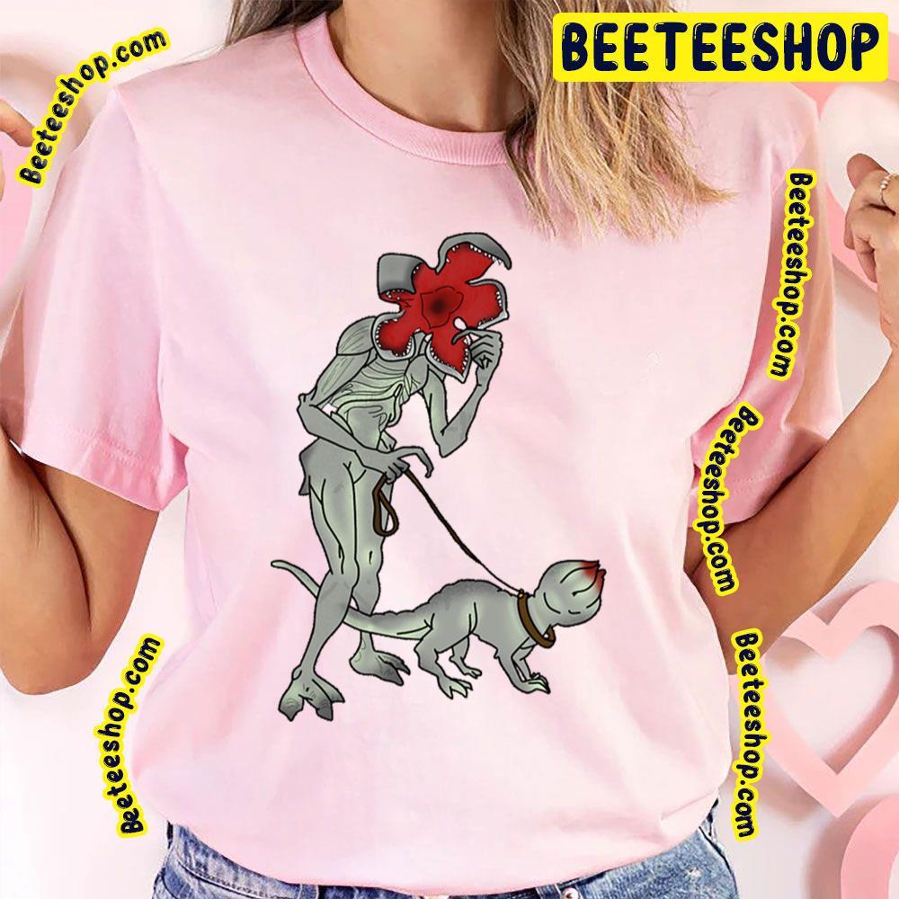 Stranger Things Demogorgan Walking His Demodog Beeteeshop Trending Unisex T-Shirt Stranger Things Demogorgan Walking His Demodog Beeteeshop Trending Unisex T-Shirt