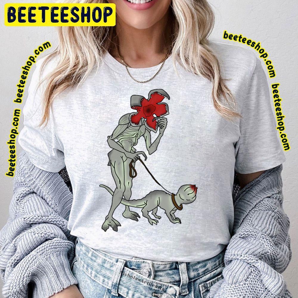 Stranger Things Demogorgan Walking His Demodog Beeteeshop Trending Unisex T-Shirt Stranger Things Demogorgan Walking His Demodog Beeteeshop Trending Unisex T-Shirt