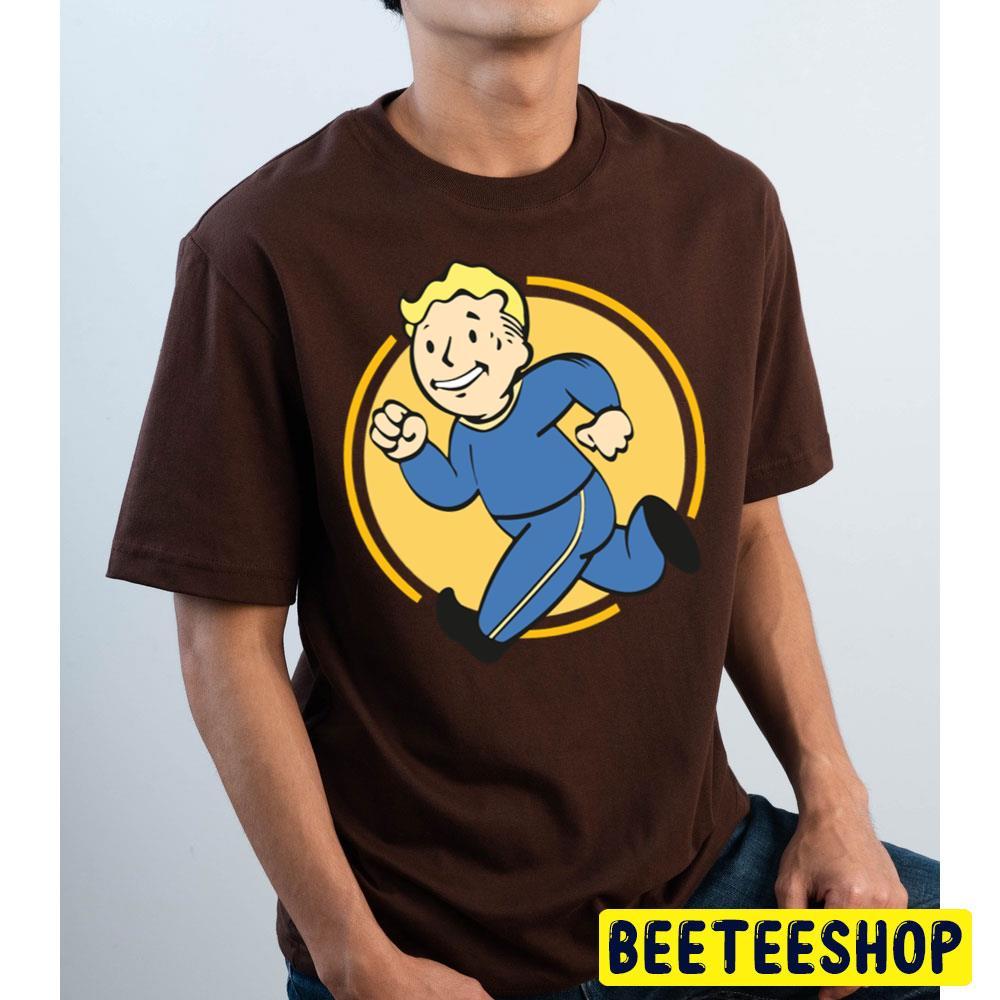 Vault Boy Running Fallout Unisex T-Shirt Vault Boy Running Fallout Unisex T-Shirt