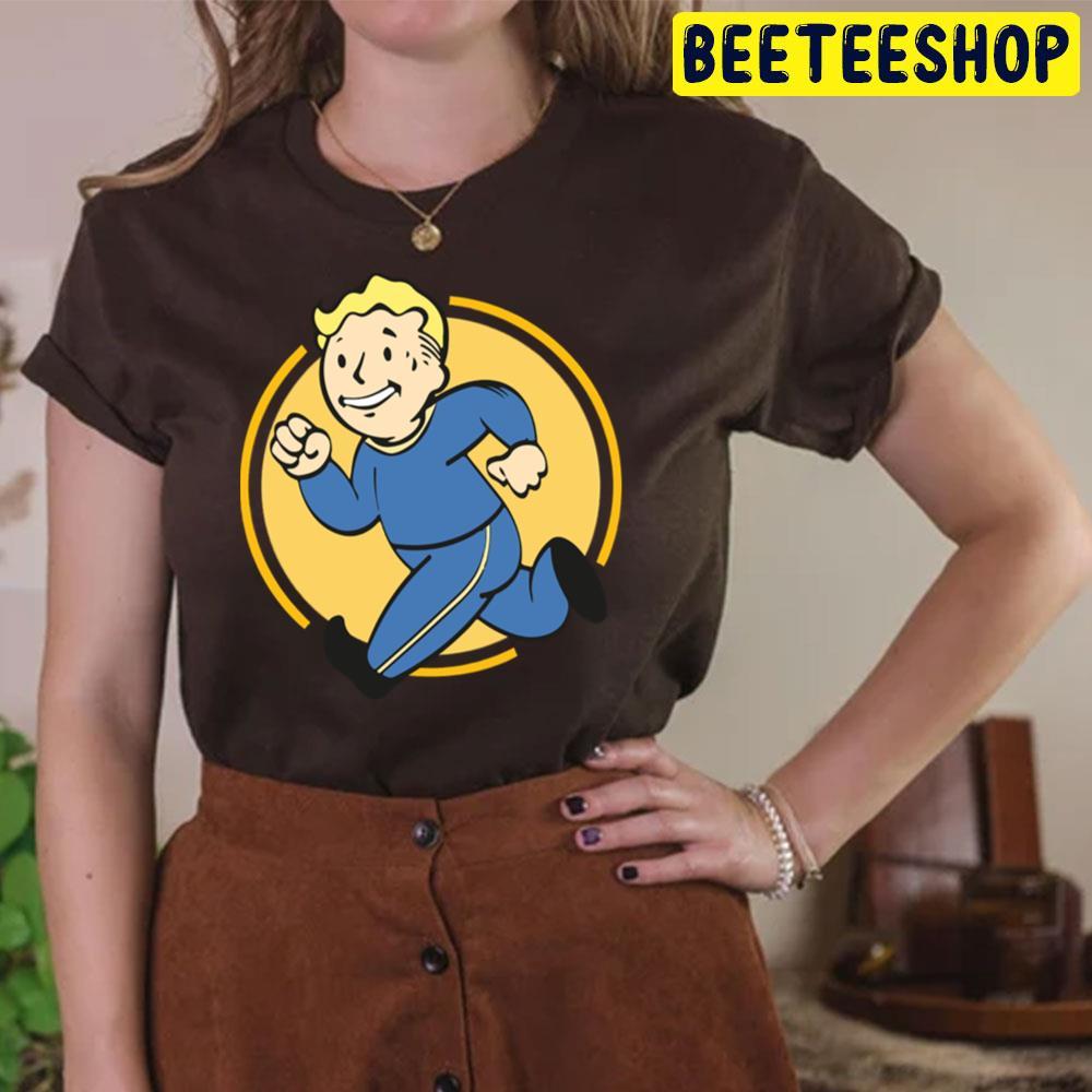 Vault Boy Running Fallout Unisex T-Shirt Vault Boy Running Fallout Unisex T-Shirt