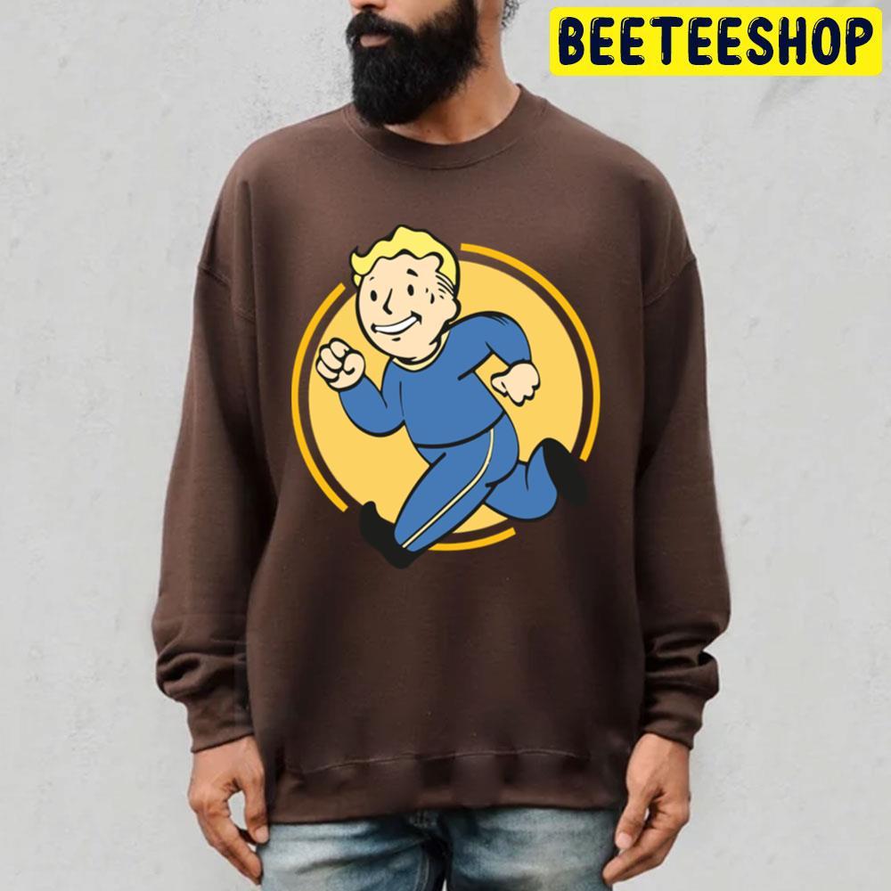 Vault Boy Running Fallout Unisex T-Shirt Vault Boy Running Fallout Unisex T-Shirt