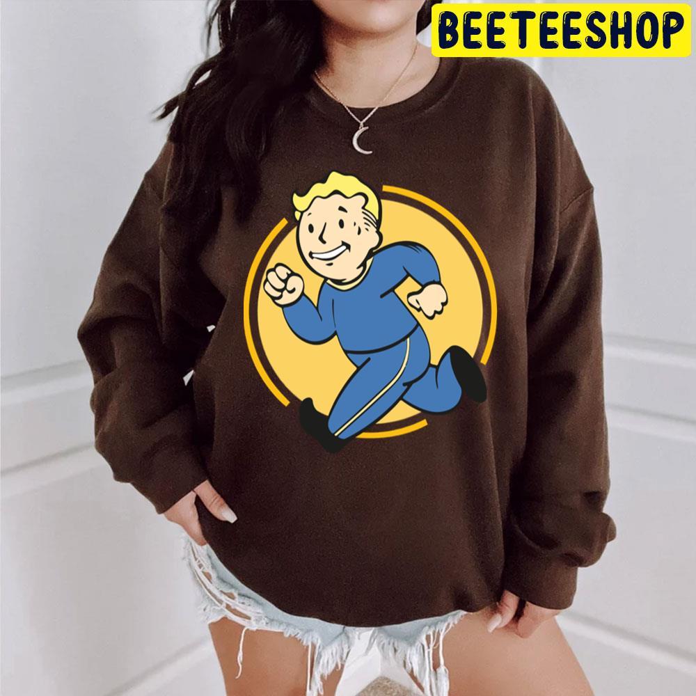 Vault Boy Running Fallout Unisex T-Shirt Vault Boy Running Fallout Unisex T-Shirt