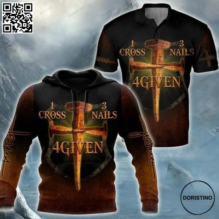 1 Cross 3 Nails 4 Given Jesus Limited Edition 3D Hoodie 1 Cross 3 Nails 4 Given Jesus Limited Edition 3D Hoodie