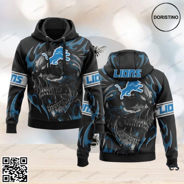 Punisher Skull Detroit Lions Limited Edition 3D Hoodie Punisher Skull Detroit Lions Limited Edition 3D Hoodie