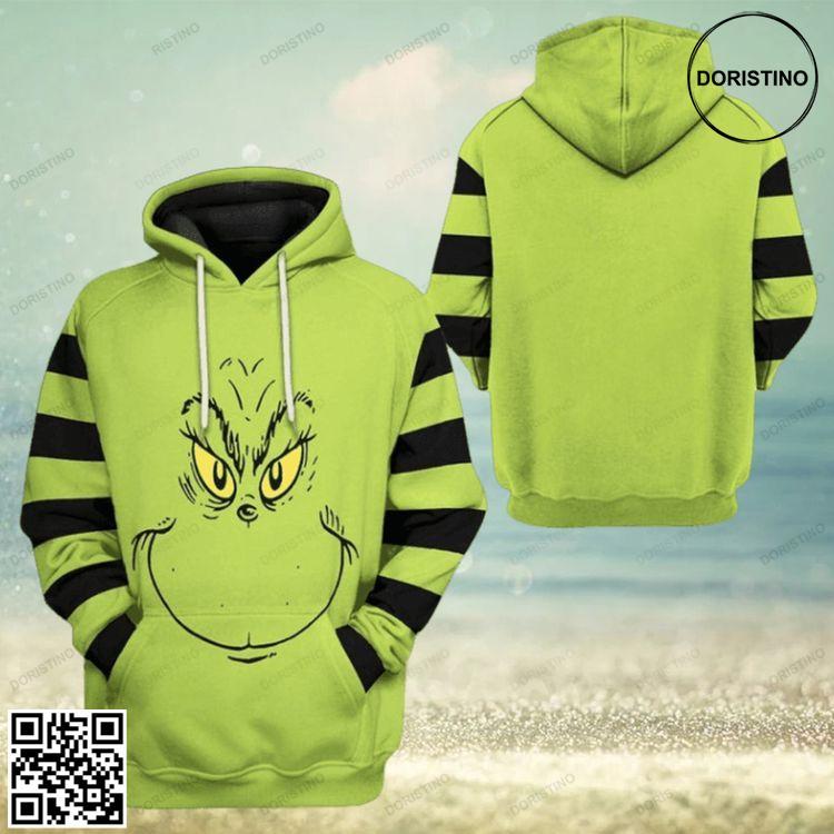 3d Grinch Stripes Apparel All Over Print Hoodie 3d Grinch Stripes Apparel All Over Print Hoodie