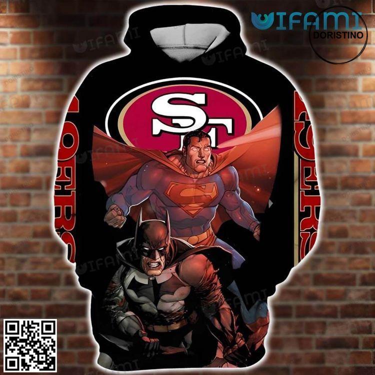 49ers Batman And Superman San Francisco Gift All Over Print Hoodie 49ers Batman And Superman San Francisco Gift All Over Print Hoodie