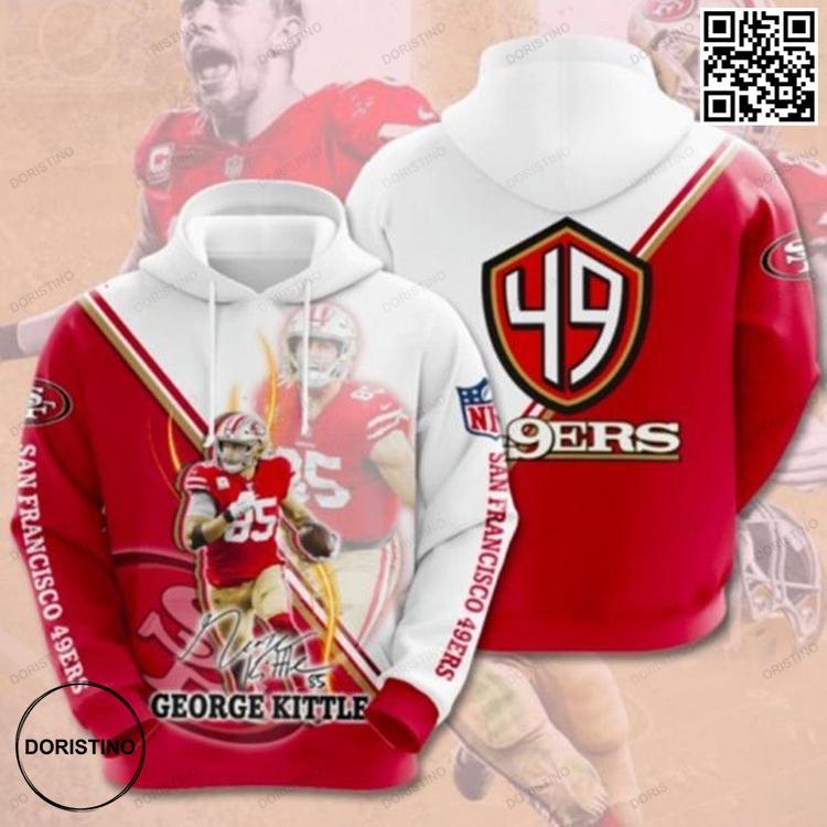 49ers George Kittle V3 Limited Edition 3D Hoodie 49ers George Kittle V3 Limited Edition 3D Hoodie