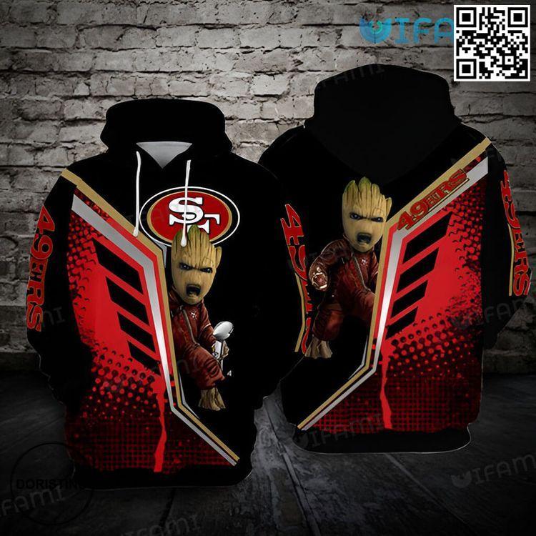 Groot Super Bowl Trophy San Francisco 49ers Gift Awesome 3D Hoodie Groot Super Bowl Trophy San Francisco 49ers Gift Awesome 3D Hoodie
