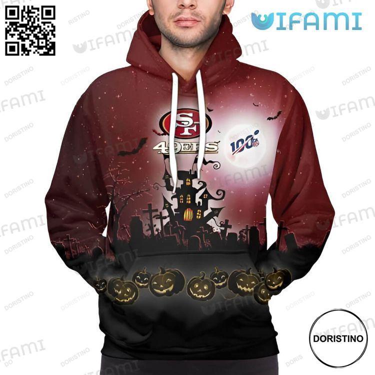 49ers Halloween Pumpkin 100 Gift All Over Print Hoodie 49ers Halloween Pumpkin 100 Gift All Over Print Hoodie