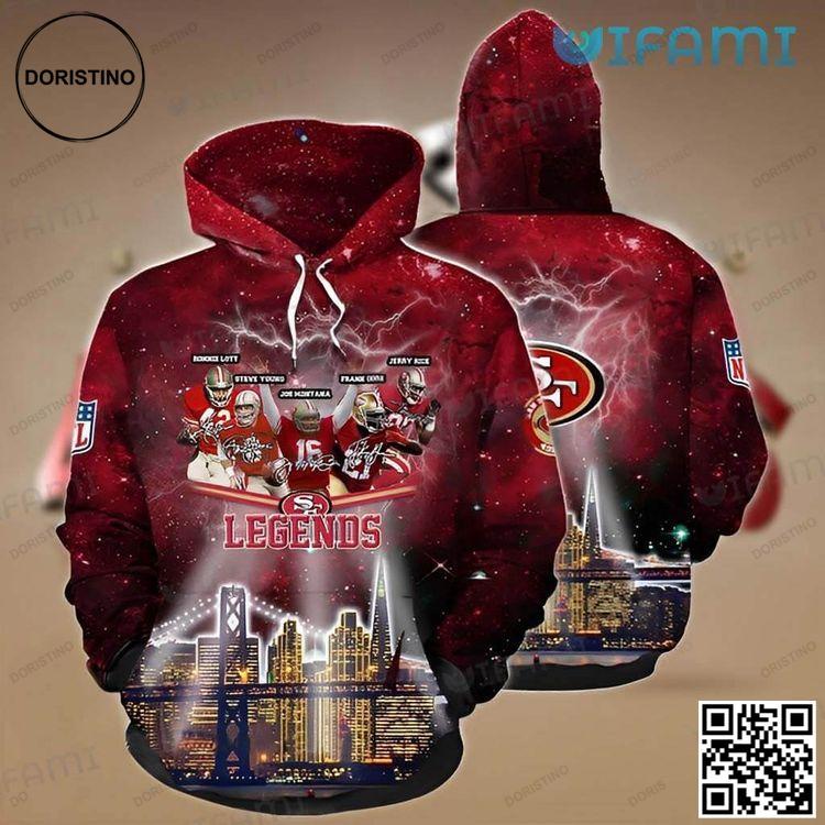 49ers Legends San Francisco 49ers Gift Awesome 3D Hoodie 49ers Legends San Francisco 49ers Gift Awesome 3D Hoodie