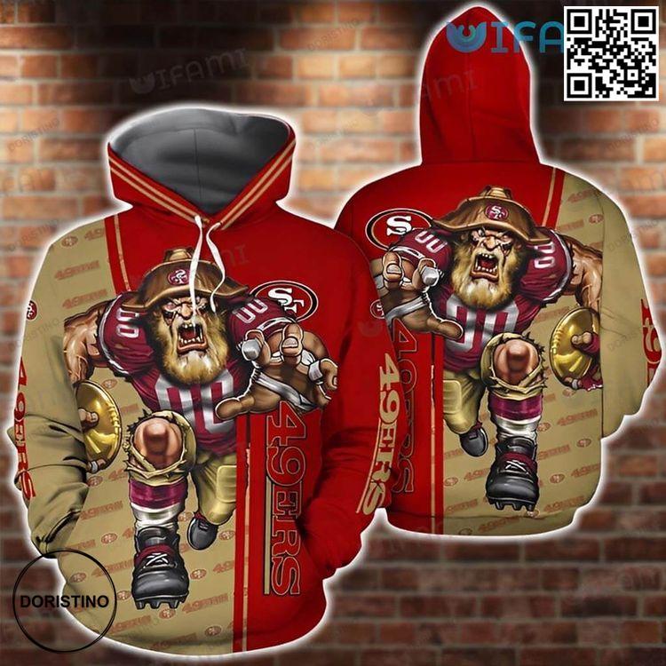 Mascot San Francisco 49ers Gift All Over Print Hoodie Mascot San Francisco 49ers Gift All Over Print Hoodie