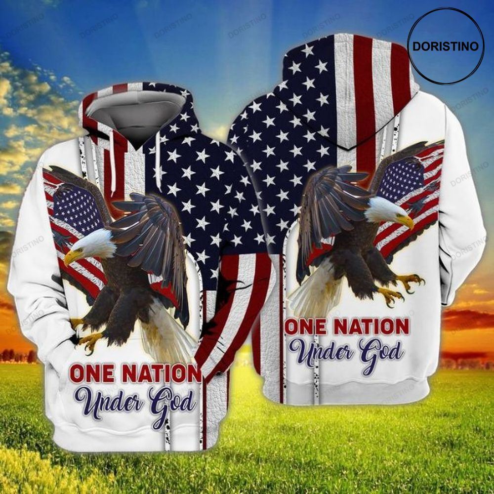 4th Of July Independence Day American Eagle One Nation Under Girl 3d Hoodie 4th Of July Independence Day American Eagle One Nation Under Girl 3d Hoodie