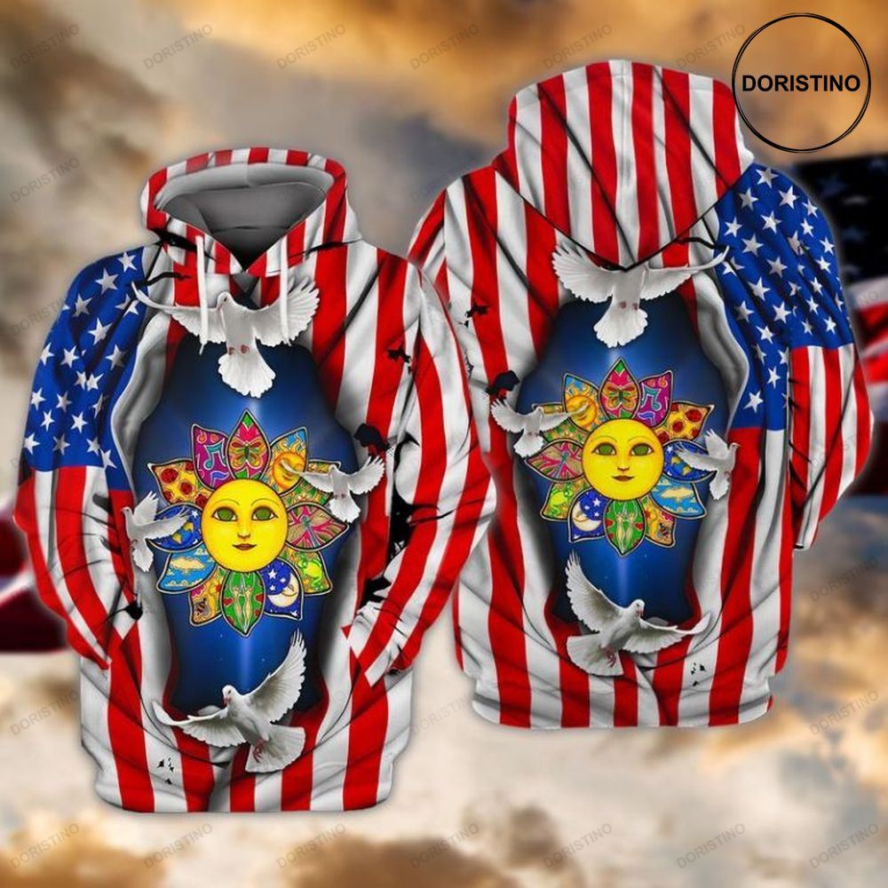 4th Of July Independence Day American Flag Hippie Awesome 3D Hoodie 4th Of July Independence Day American Flag Hippie Awesome 3D Hoodie