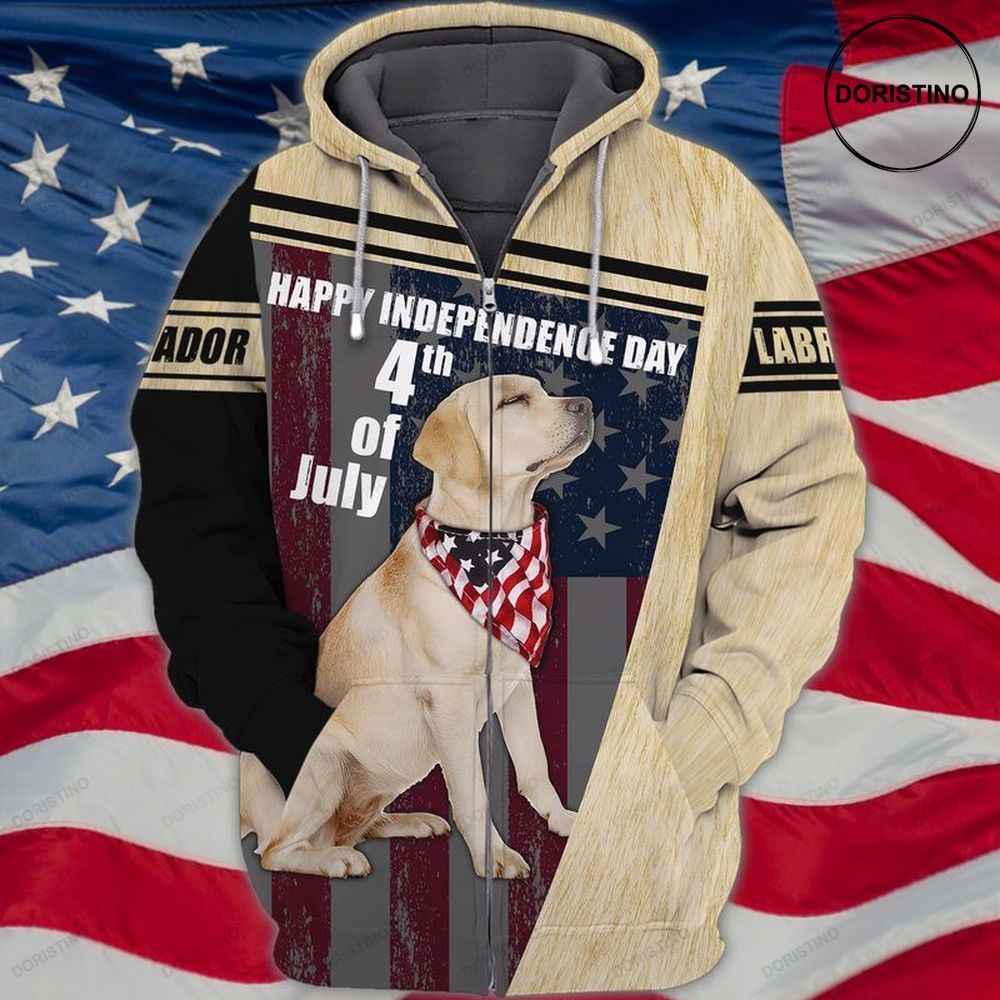 4th Of July Independence Day American Labrador Dog All Over Print Hoodie 4th Of July Independence Day American Labrador Dog All Over Print Hoodie