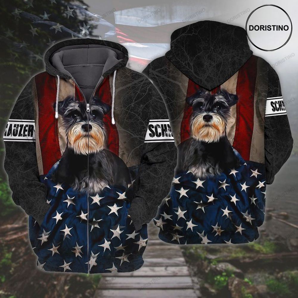 4th Of July Independence Day American Schnauzer Usa Flag Awesome 3D Hoodie 4th Of July Independence Day American Schnauzer Usa Flag Awesome 3D Hoodie