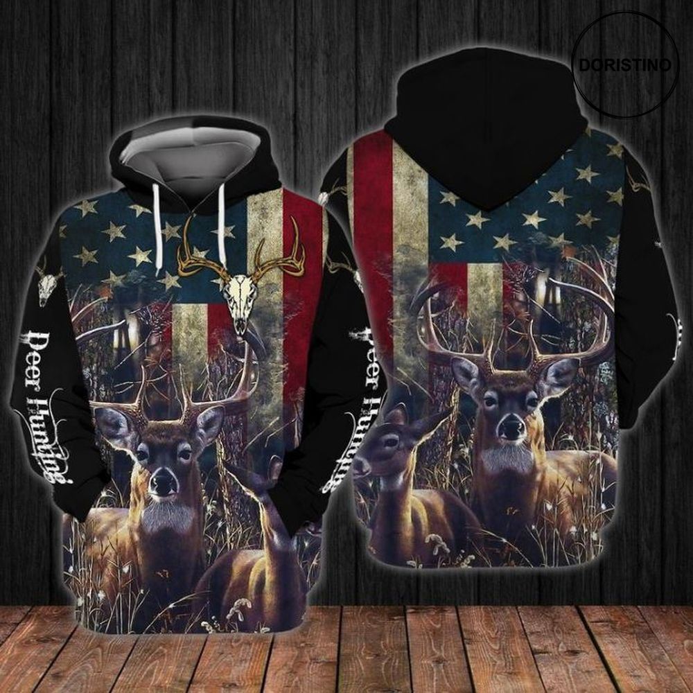 4th Of July Independence Day Deer Hunting Art Limited Edition 3d Hoodie 4th Of July Independence Day Deer Hunting Art Limited Edition 3d Hoodie